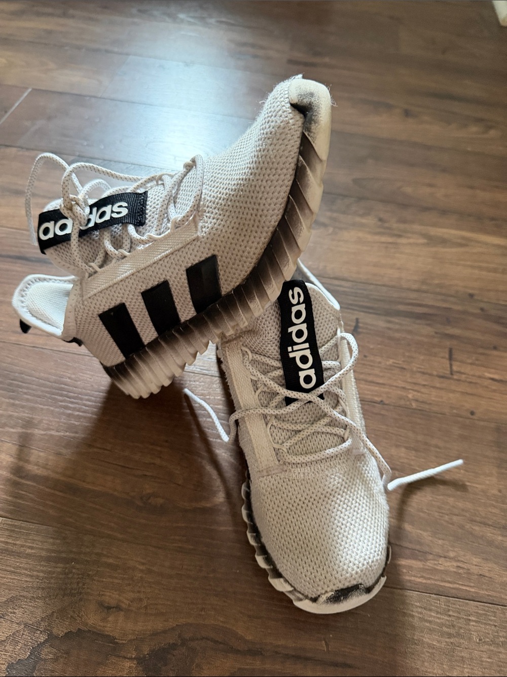 adidas black & white shoes (Y4)